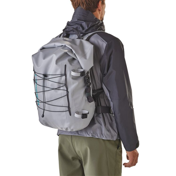 Patagonia Stormfront Roll Top Pack Gray flyfishing backpack from Patagonia